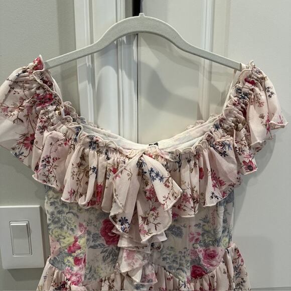 Anthropologie NWT Off The Shoulder Mesh Top Size: Medium - Picture 4 of 11